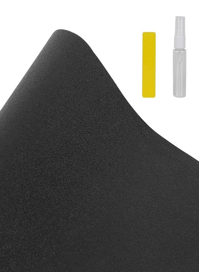 Hygger CO2 Aquarium Background Paper Decor Fish Tank Backdrop Wallpaper Electrostatic Adhesive, No Glue, Easy to Install, Reusable (11.8“H×39.4”L, Black) - Image 1
